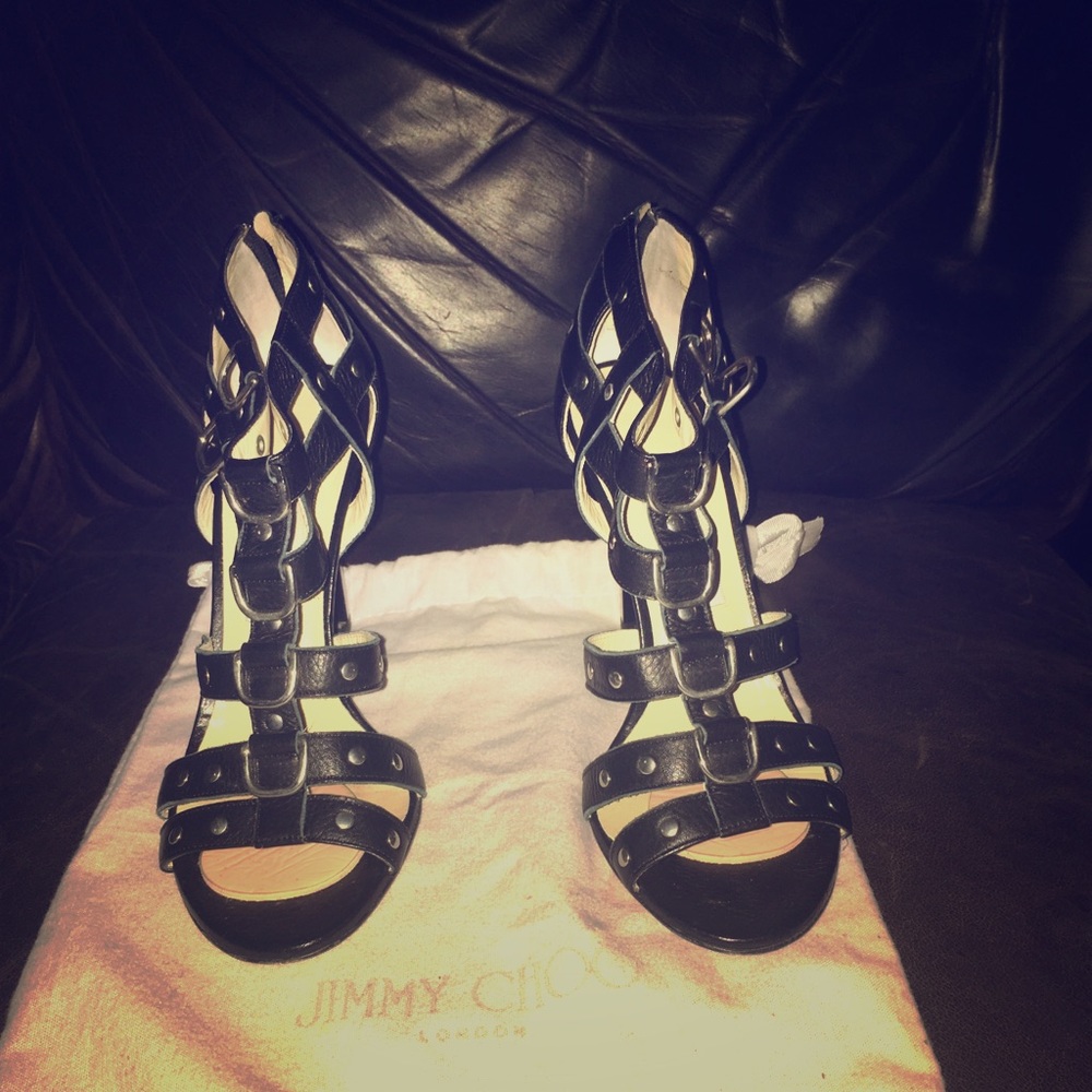 🔥Size 39 SEXY Jimmy Choo Moto Stilettos!🔥
